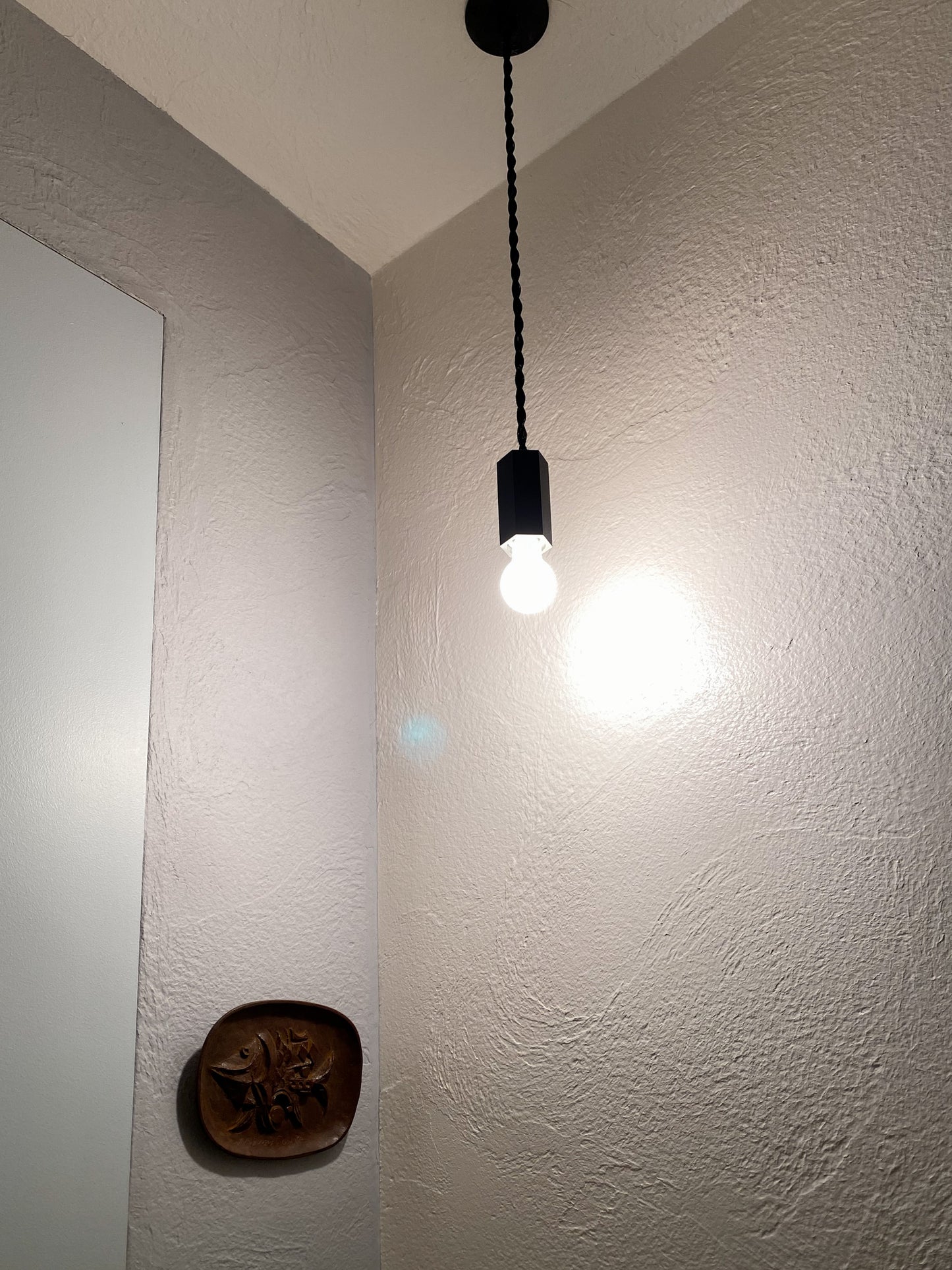 Pendant Light S / L (真鍮黒染め 六角)