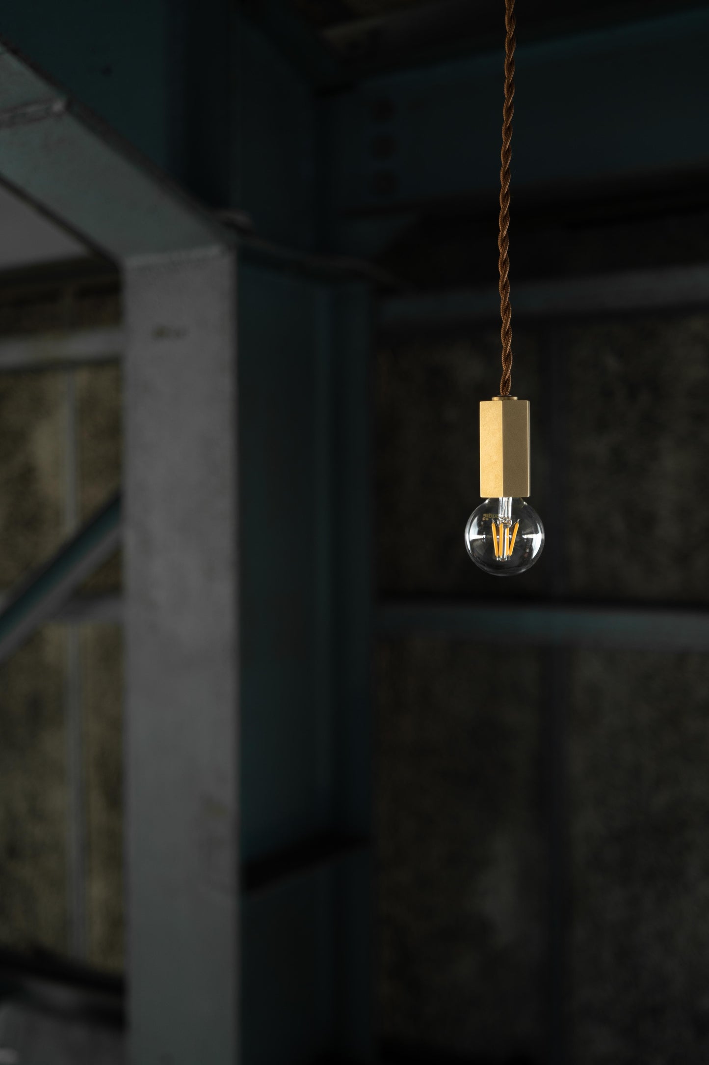 Pendant Light S / L (真鍮無垢 六角)