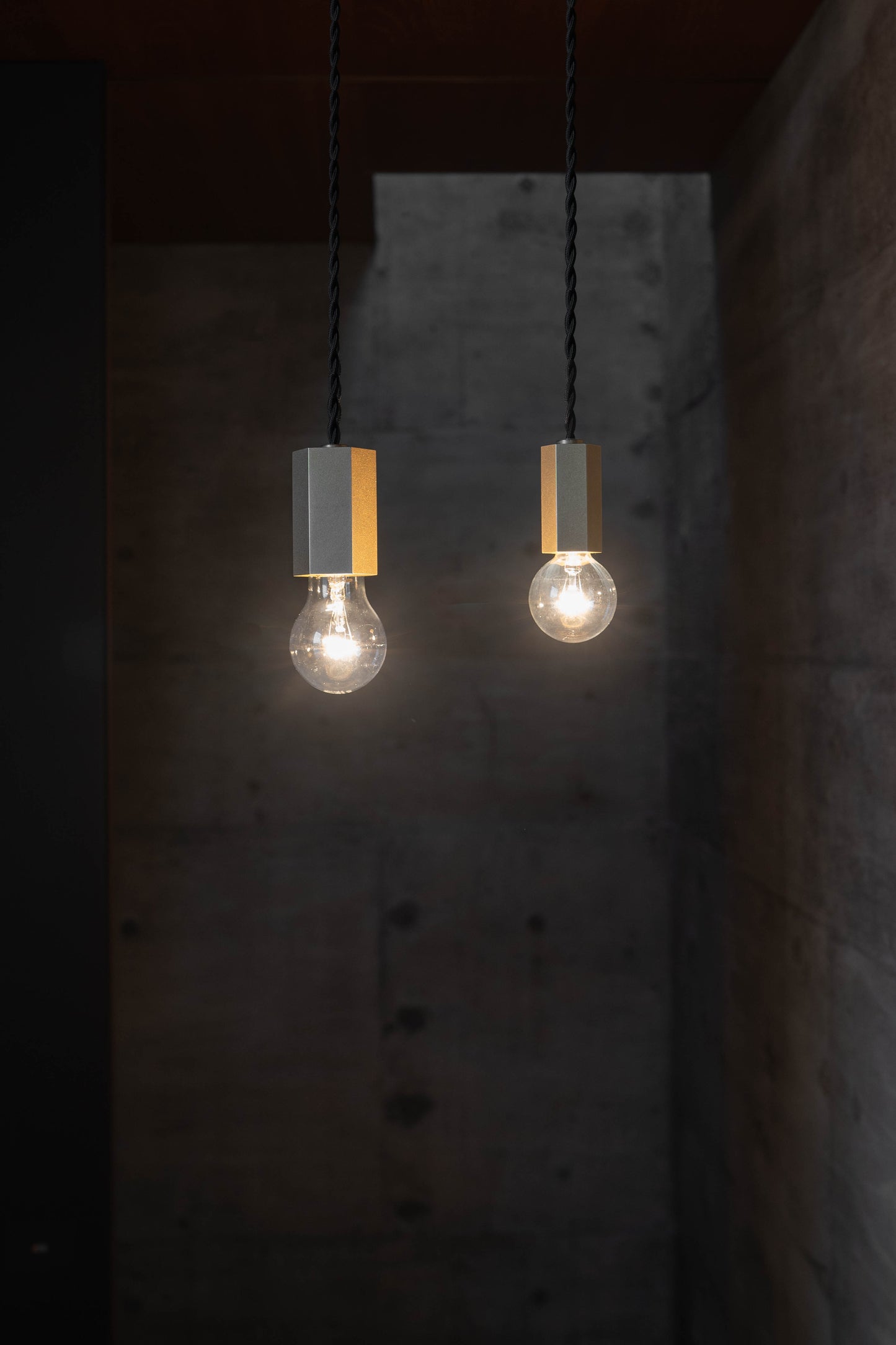 Pendant Light S / L (真鍮無垢 六角)