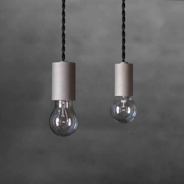Pendant Light S / L (真鍮灰染め 丸)