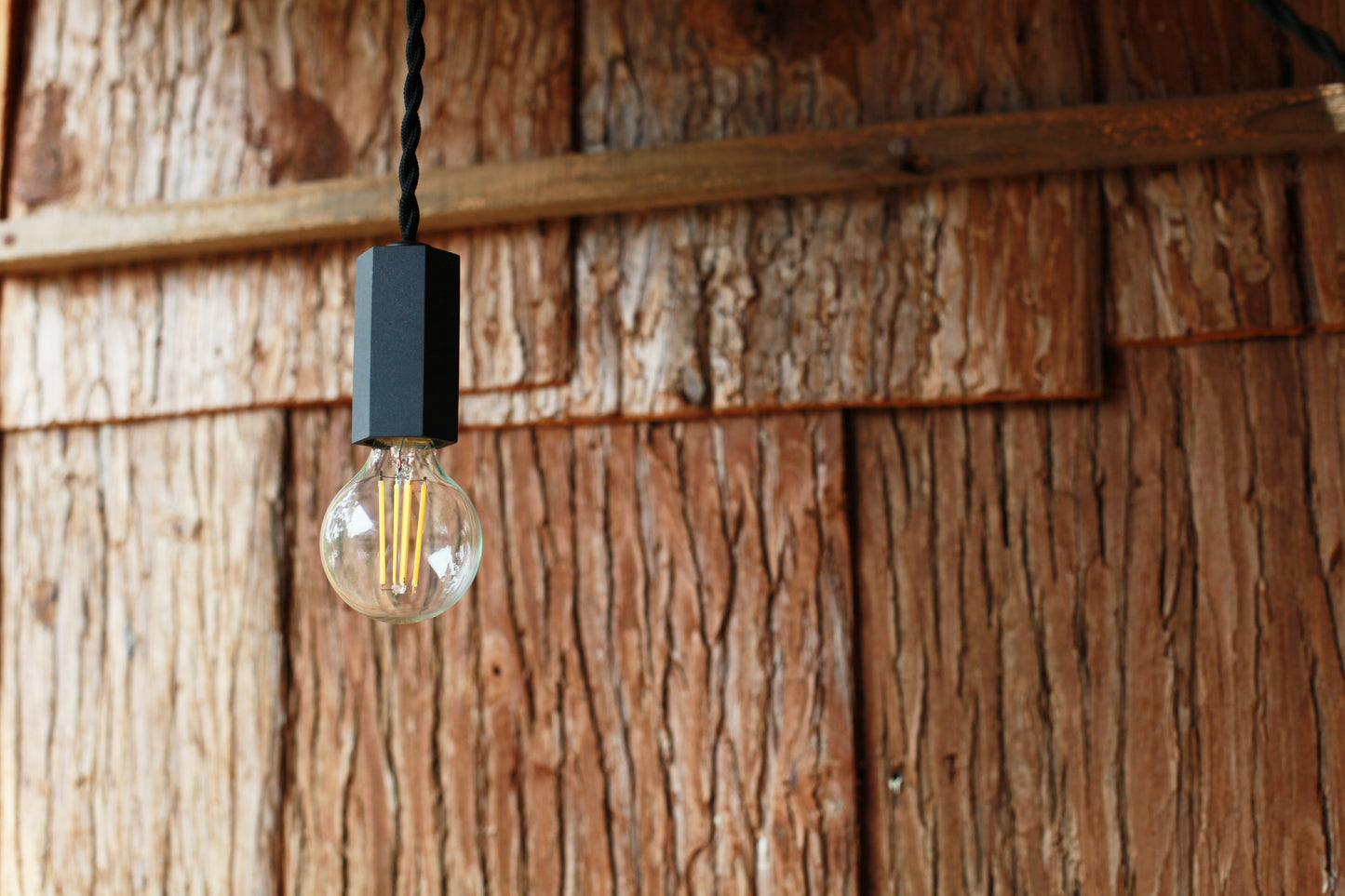 Pendant Light S / L (真鍮黒染め 六角)