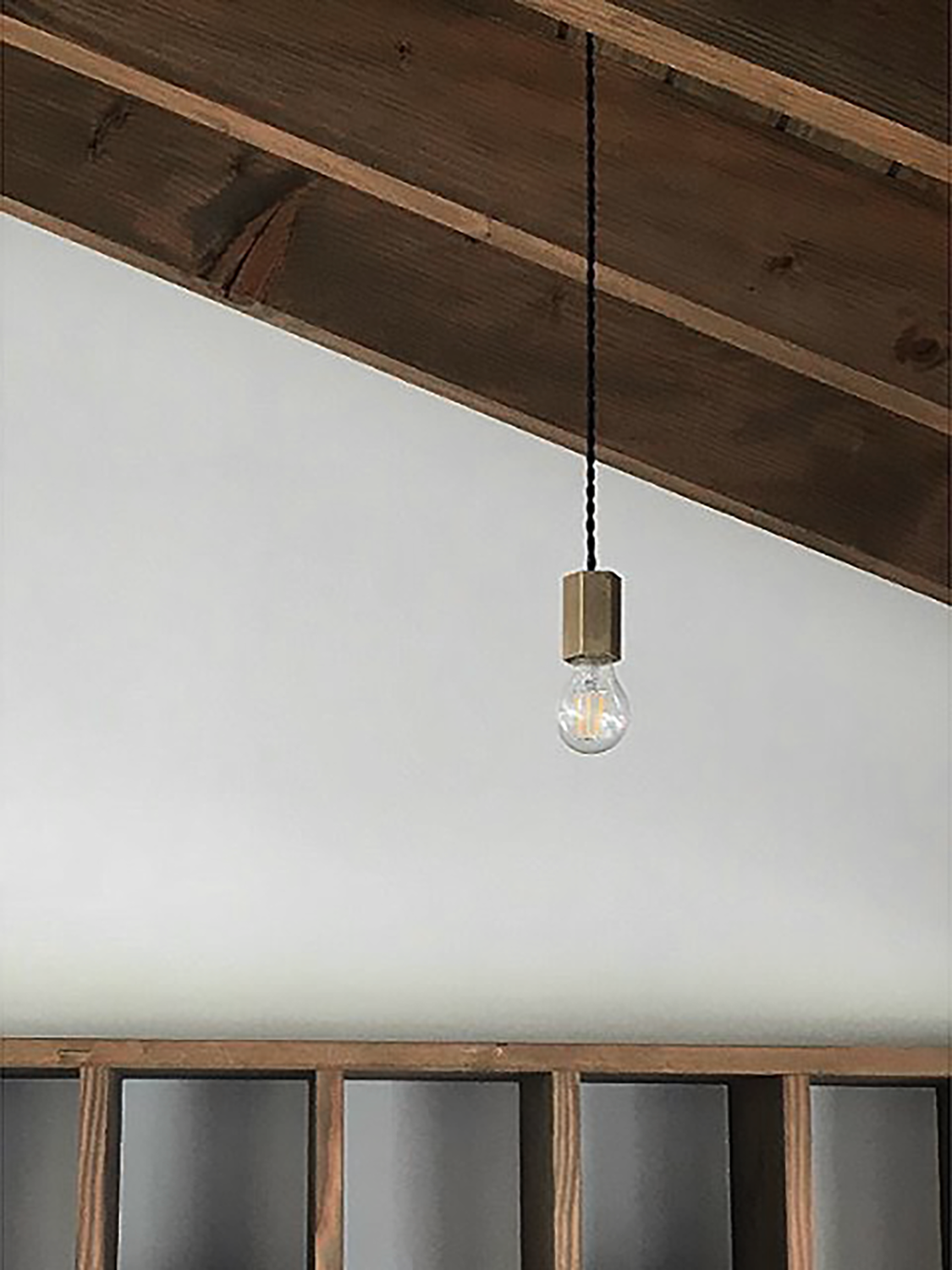 Pendant Light S / L (真鍮無垢 六角)
