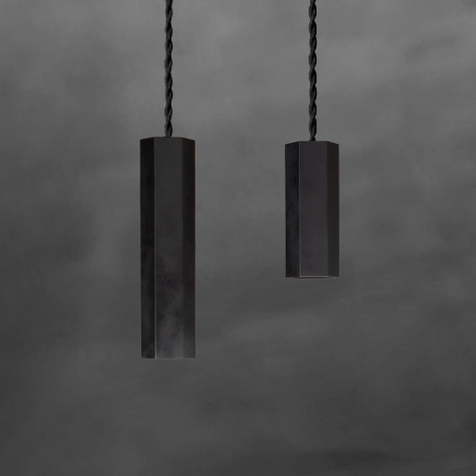 Column Light S / L (真鍮黒染め 六角)