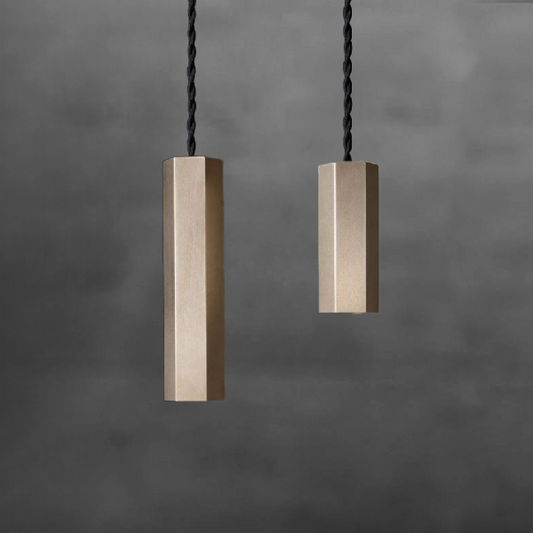 Column Light S / L (真鍮無垢 六角)