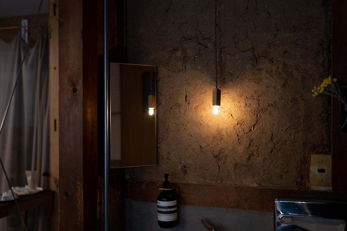 Pendant Light S / L (真鍮無垢 六角)