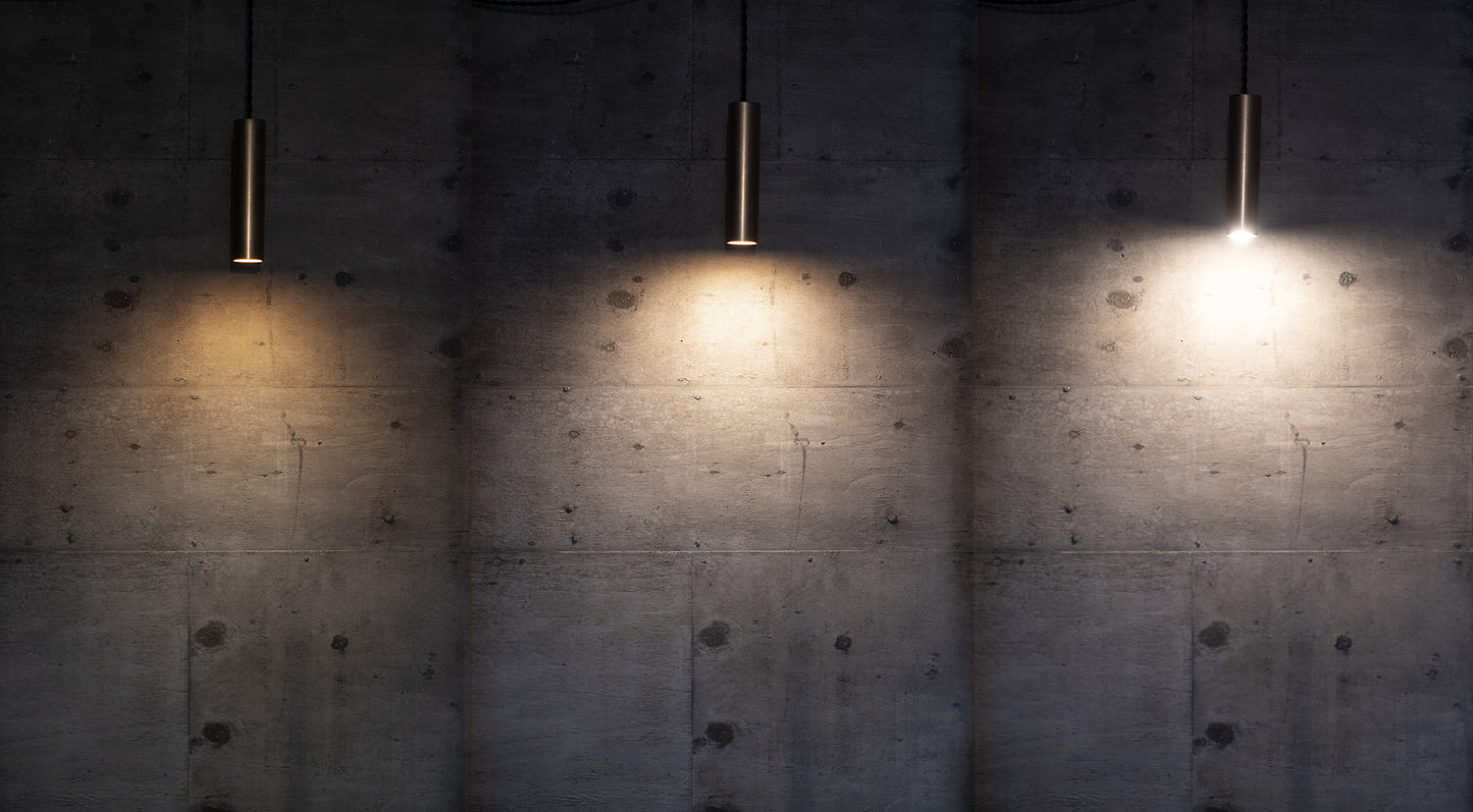 Column Light S / L (真鍮灰染め 丸)